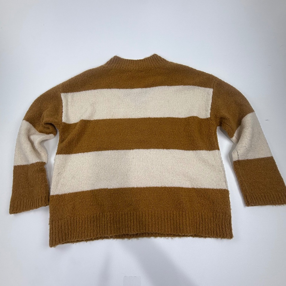 Philosophy Republic Clothing Striped V Neck Long Sleeve Sweater Top Size L - Picture 4 of 5